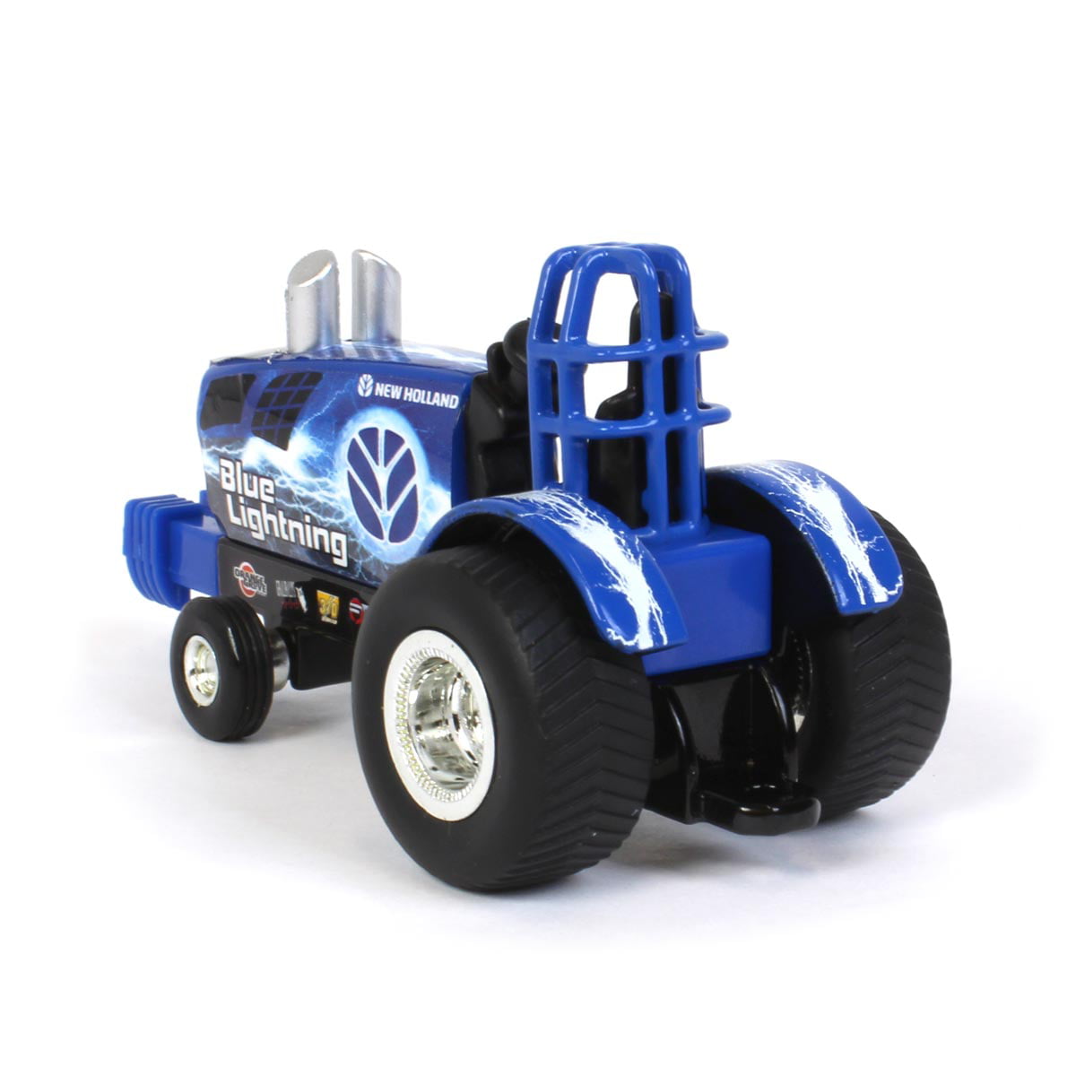 New Holland Pulling Tractor Blue Lighting In 1/64 Scale. 
