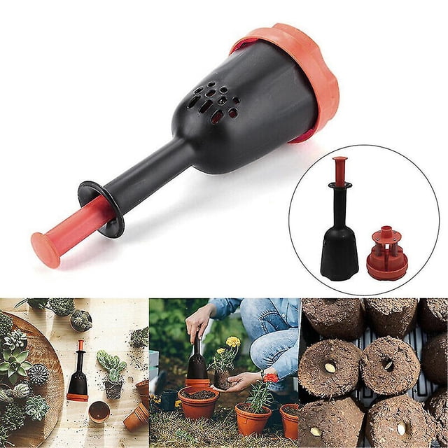 Máquina manual para hacer bloques de tierra, excavadora para plántulas, herramienta para modelar el suelo de plantas de jardín al aire libre
