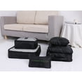 thumbnail image 4 of Unique Bargains 6 Set Travel Bag for Storage Closet Organizers Travel Accessories Black, 4 of 5