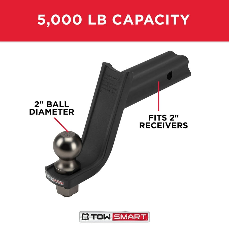 TowSmart 5,000 lb. 5-1/4 in. Drop X-Mount Ball Mount TowSmart 5,000 lb. 5-1/4 in. Drop X-Mount Ball Mount