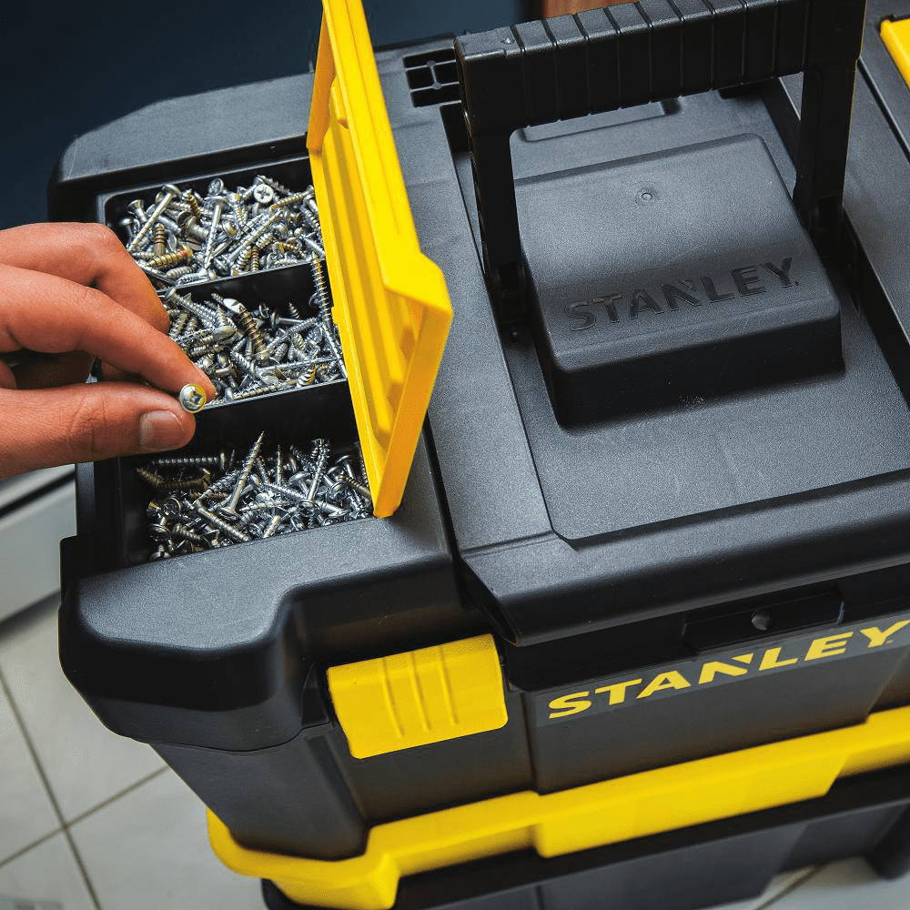 Stanley 11 in. 3-in-1 Detachable Mobile Tool Box STST18613 - The Home Depot
