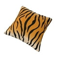 thumbnail image 3 of YFYANG Square Decorative Throw Pillow Case (Without Pillow Insert), Tiger Stripes Bedroom Sofa Car Cushion Cover, 16"x16", 3 of 9