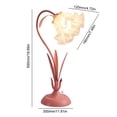 thumbnail image 2 of Lámpara de escritorio LED de flores Estilo crema Pastoral Country Luz nocturna LED Protección para los ojos, 2 of 9