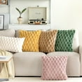 thumbnail image 4 of Decorative Throw Pillow for Sofa Bed Chair, Sculpted Texture Accent Cushion Series for Modern Cozy Home Styling,2-Pack, 4 of 11