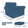 thumbnail image 7 of MJIAexp (31"-46") Stretch Sofa Cover Slipcover,Couch Covers for 1 Cushion Couch Sofa with sofa armrest,Pet Friendly Furniture Protector Sofa with Elastic Bottom for Kids,Jacquard lines(Khaki), 7 of 7