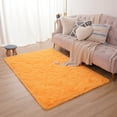 thumbnail image 6 of YJ.GWL Soft Area Rugs Shag Carpet Fluffy Rug for Living Room Bedroom Floor Mat Home Decor, 5'x8',Orange, 6 of 7