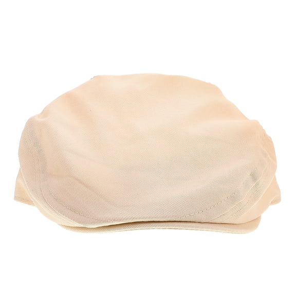 LOLIPPYY Vintage Newsboy Cap for Boy Kids Beret Beige Cotton 1Pack with Safety for Everyday Wear
