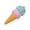 F002- B, variant on Sensory Squeeze Collection, Ice Cream Squeeze, Squeeze Party Favors, Squeeze for Adults, Relaxation Squeeze Toys, 4X1.5X1.5 in Kawaii Double Layer Ice Cream Cone Squeeze for