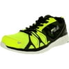 Fila Mens Shadow Sprinter Neon Green/Black/White Ankle-High Running Shoe - 9M