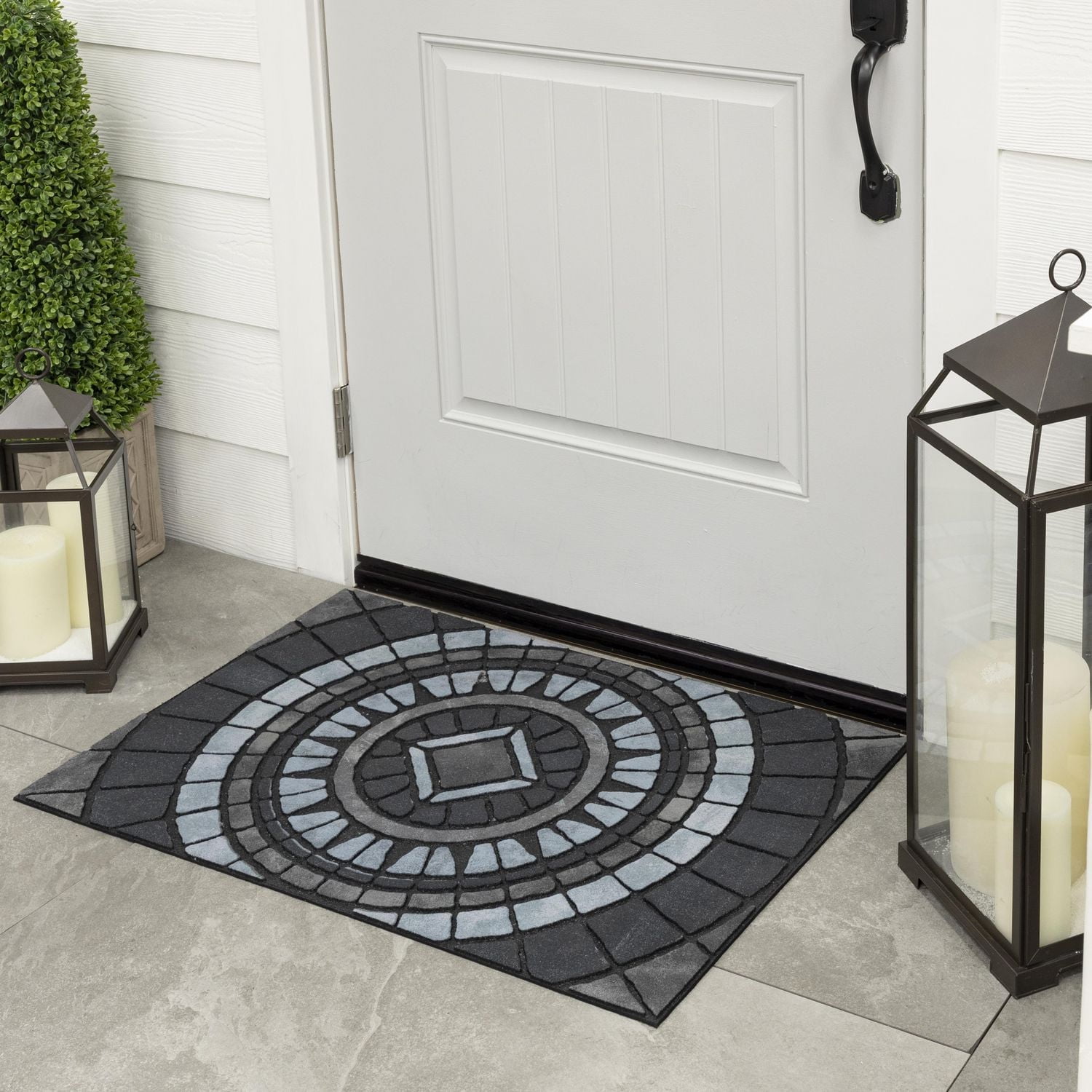 Mohawk Home Compass Stone Grey 1'11" X 2'11" Door Mat