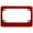 Red, variant on Motorcycle Anodized Aluminum License Plate Frame - RED