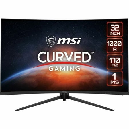 MSI 32" 2560 x 1440 LCD Anti-glare, sRGB Curved Gaming Monitor, G321CQP E2