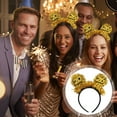 thumbnail image 2 of 2026 Happy New Year Headbands Gold Crown Glitter Hair Accessories for family, 2 of 4