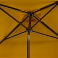 thumbnail image 3 of SAFAVIEH Venice 7.5' Market Crank Square Patio Umbrella, Yellow, 3 of 6