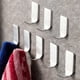 thumbnail image 4 of Paquete de 8 ganchos adhesivos, ganchos de pared, perchas para colgar en la puerta del armario, ganchos para colgar toallas de acero inoxidable para colgar en la cocina, el baño y el hogar Xemadio 2035021-1, 4 of 9