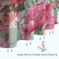 thumbnail image 6 of Pioneer Flower Floral Print Pattern Shower Curtain 84"x72" ,Bathroom Decorative Shower Curtains Set with 12 Hooks,Modern Waterproof Washable Shower Curtain, 6 of 6