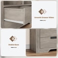 thumbnail image 5 of 72 in Tall Book Shelf with Storage, Farmhouse Floor Standing Bookcase,Book Shelf with 4 Drawers, Freestanding Display Storage Shelves for Bedrooms, 5 of 6