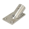 Boat Tube Base Rectangular 316 Stainless Steel Handrail Tube Base