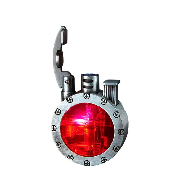 Rbaofujie Vintage Trench Lighter Transparent Kerosene Lighter Vintage Steam Punk Lighter-cool Unique Mens Lighters without