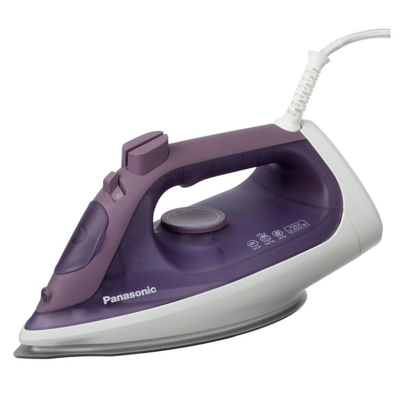 Panasonic NI-S630 Steam/Dry Iron, Ergonomic 1500W with Ceramic Soleplate and U-Shaped Groove, Auto Shut Off and Anti-Calc