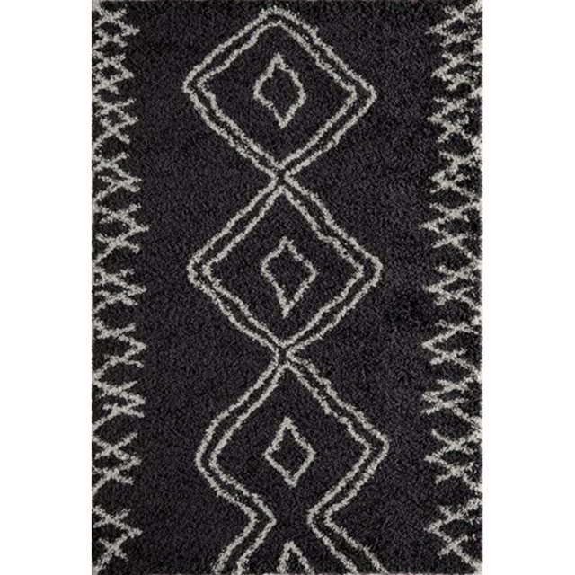 Momeni Maya 2' X 3' Contemporary Rug in Black