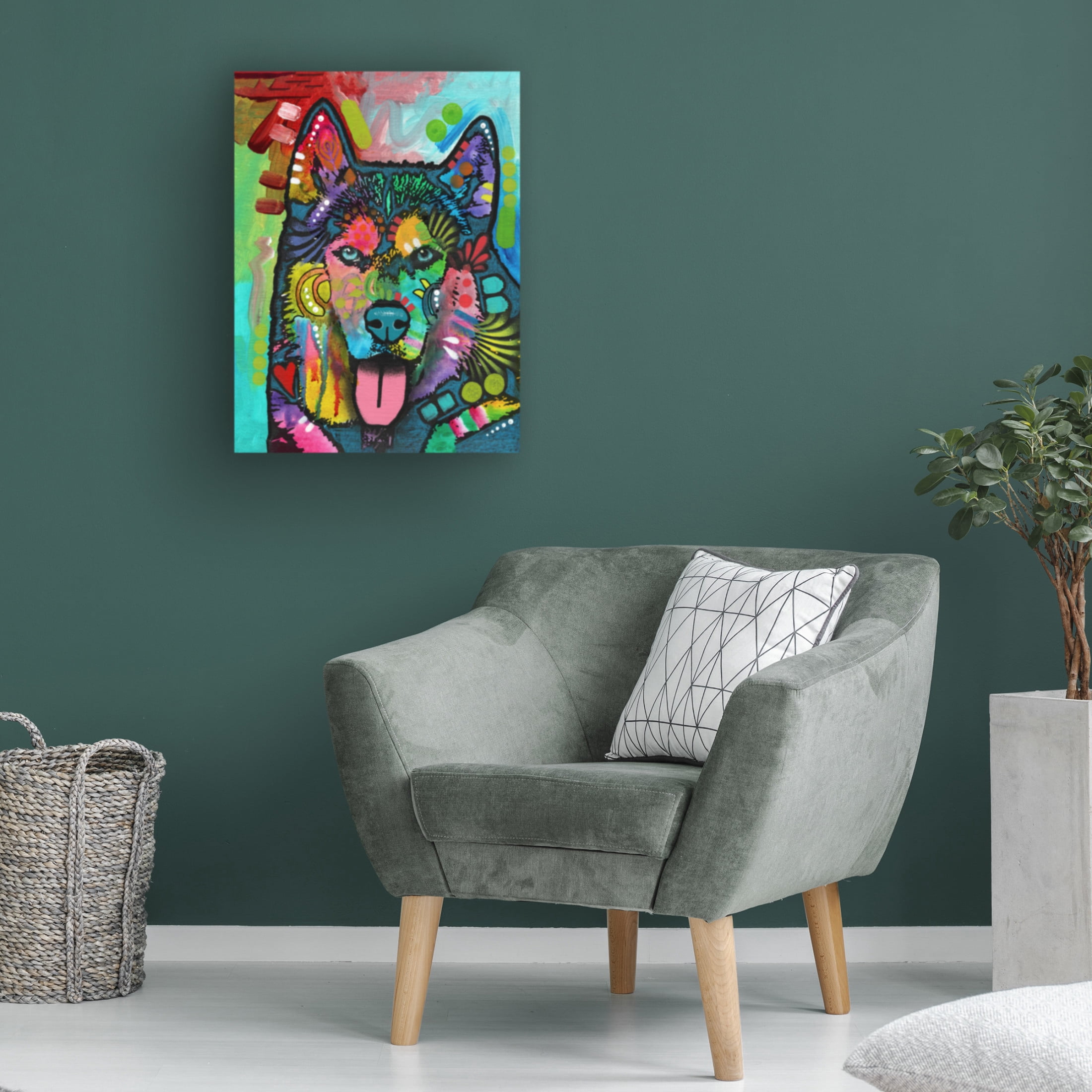 Canvas Wall Art - Dean Russo 'Husky' Wall Art for Living Room, Bedroom, or Office Décor by Trademark Fine Art - 35 x 47 Inches