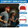 thumbnail image 3 of Uxcell Sport Headbands for Men, Running Sweat Bands Sweat Absorbing Head Band Red, 3 of 6