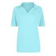 thumbnail image 5 of Camisetas de manga corta para mujer Camisas con cuello en V de verano Camisetas básicas informales con cuello Blusa azul claro / M, 5 of 6