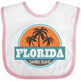 thumbnail image 3 of Inktastic Sanibel Island Florida beach cities Boys or Girls Baby Bib, 3 of 4