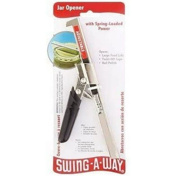 Swing-A-Way Comfort Grip Jar Opener - Black - Pack of 5