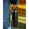 thumbnail image 3 of 30oz Black Leopard Tumbler with Handle and Straw, Stainless Steel Vacuum Insulated Coffee Tumbler, Travel Mug Water Bottle, Leopard Stuff Accessories Decor, Leopard Gifts for Women, 3 of 6