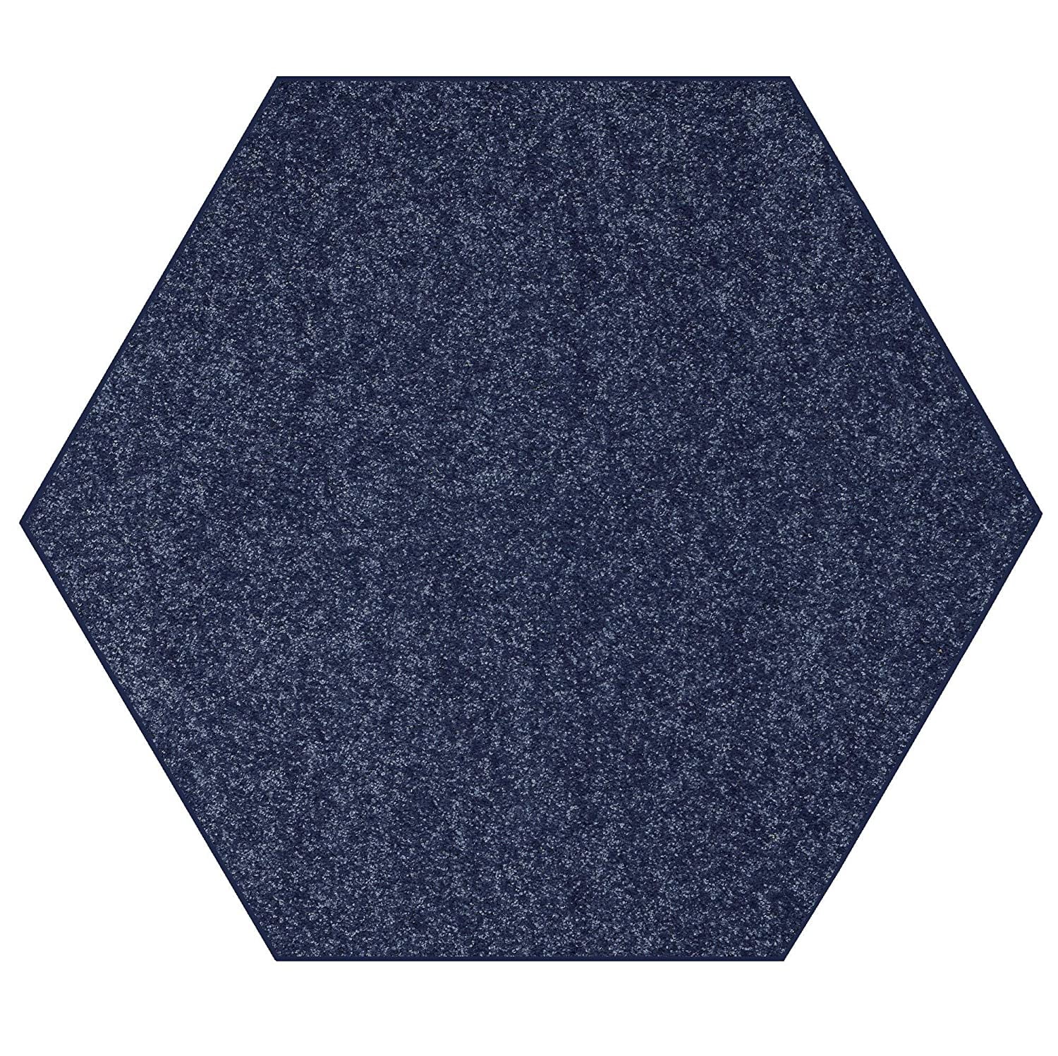 Hexagonal Lampshade Denim Blue Textured 100% Linen Fabric Choice of Colours
