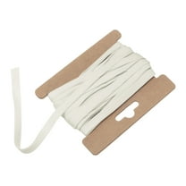 Uxcell Double Fold Bias Tape 1/4 Inch 6 Yards Cotton Bias Binding Tape Bulk for Sewing Light White