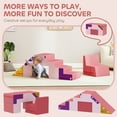 thumbnail image 4 of Qaba Blocs d'Escalade en Mousse pour Tout-Petits, 2 Pcs en Mousse Souple pour Jouer, Rose, 4 of 10