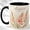Black, variant on August Girl Coffee Mug, Gladiolus Birth Month Flower Cup, Watercolor Floral Birthday Gift for Her, Botanical Design, Ceramic 11 Oz Mug