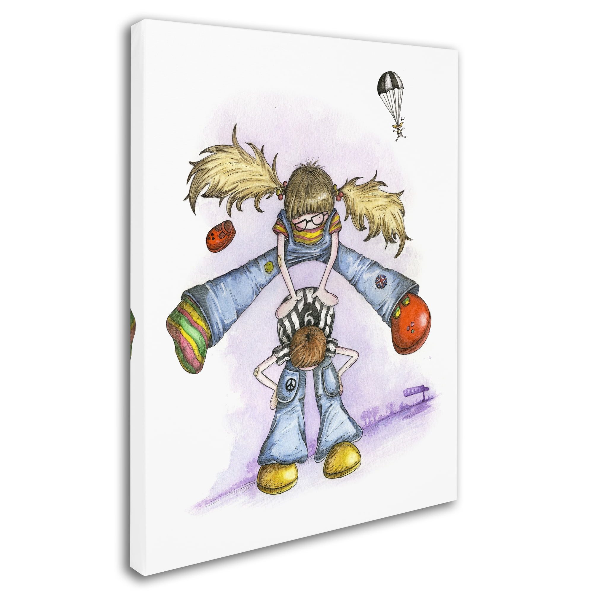 Trademark Fine Art 'Little Angels' Canvas Art by Michelle Campbell