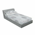 thumbnail image 3 of Ambesonne Abstract Fitted Sheet & Pillow Sham Set, Circular Pastel Shapes, Full, Pale Peach Blue Grey, 3 of 3
