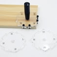 thumbnail image 3 of Zeiwohndc Portable Radius Jig Router Templates Woodworking Router Template Tools, 3 of 13