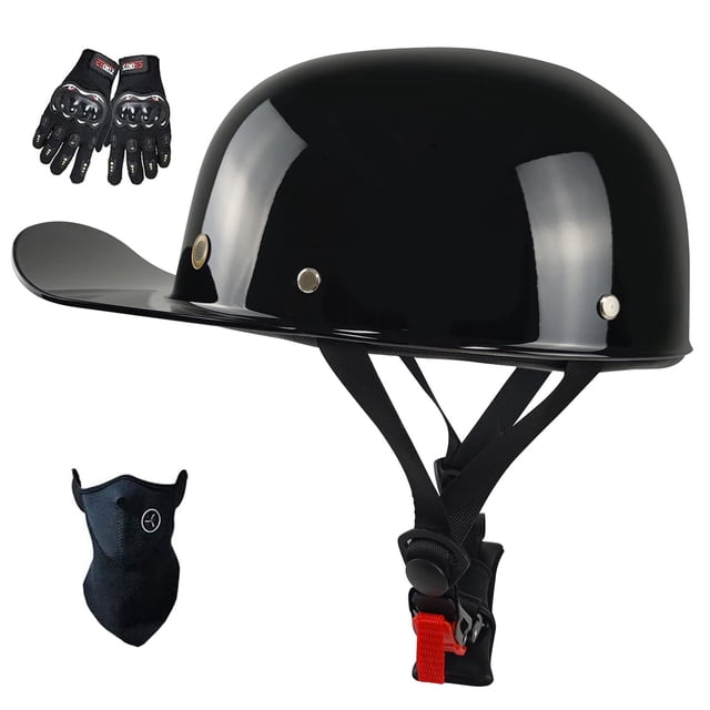 Casco de moto Sanhai, gorra de béisbol, cara abierta, aprobada por el DOT