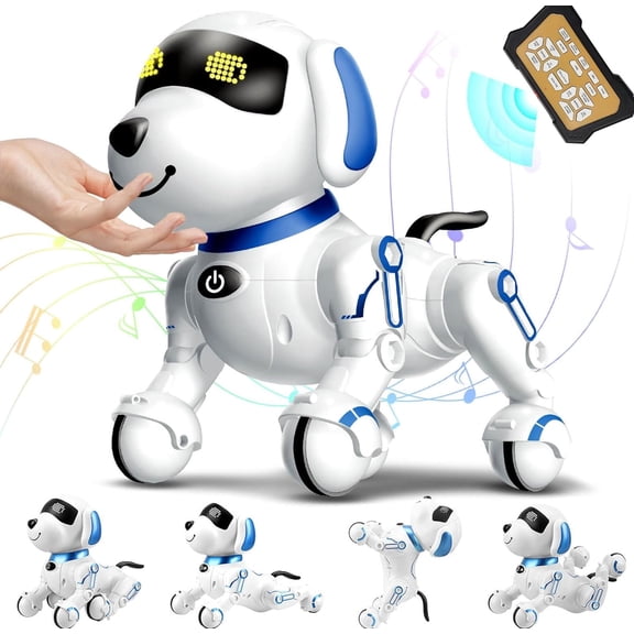 BURUFY RC Robot Toys for Kids, Programmable Interactive Remote Control Smart Robot for Age 3 4 5 6 7 8 Year Old Boys Girls Birthday Gift Present