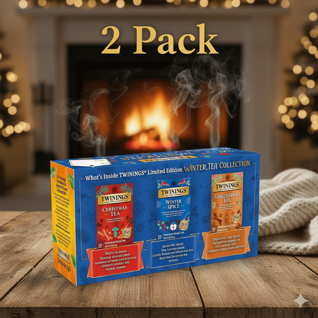 Twinings Winter Tea Collection Gift Set, 3 Boxes 60 Count -2 Packs