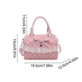 thumbnail image 3 of JGTDBPO Crossbody Bags for Women, Sweet Bow Polka Dot Handbag with Lace Ruffle and Adjustable Strap for Daily Travel Work Pink, 3 of 6