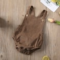 thumbnail image 5 of 2020 Baby Summer Clothing Newborn Infant Baby Boy Girls Bodysuit Jumpsuit Corduroy Clothes Backless Outfits, 5 of 5