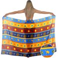 thumbnail image 2 of HAPPY BAY Women's Beach Wrap Bikini Wraps Sarong Swimwear Cover up Skirt Bathing suit Swimsuit Pareo Coverups for Women One Size Turtle, Multi, 2 of 4