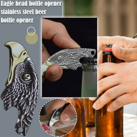 

〖Yilirongyumm〗Kitchen Organization Head Head Opener Bottle Steel Pendant Stainless Bottle&Can Openers