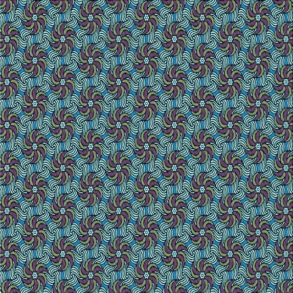 Ahgly Company Indoor Square Patterned Medium Aqua Marine Green Area Rugs, 7' Square