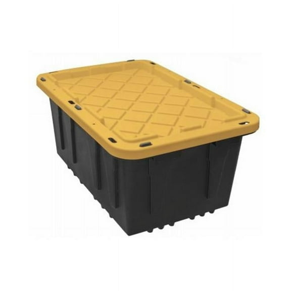 Creative Plastic Ncepts  17 gal Tough Box - Black & Yellow