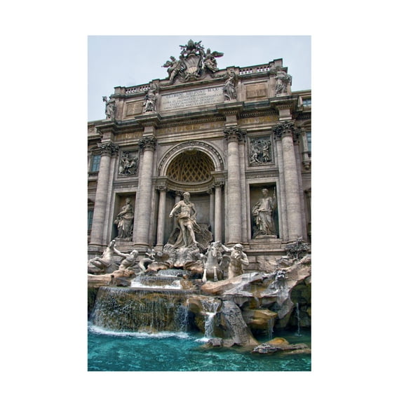 Trademark Fine Art CATeyes Trevi Fountain Canvas Wall Art - 22x32