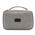thumbnail image 1 of Estuche de viaje para guardar cables, multifuncional, impermeable, portátil, para dispositivos electrónicos, bolsa de viaje para cable de datos, auriculares, batería externa, color gris, 1 of 10