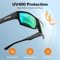 thumbnail image 3 of Lentes de Sol Polarizados INDESTRUCTIBLES DEAFRAIN para Niños Verde Edad 5-12, 3 of 7